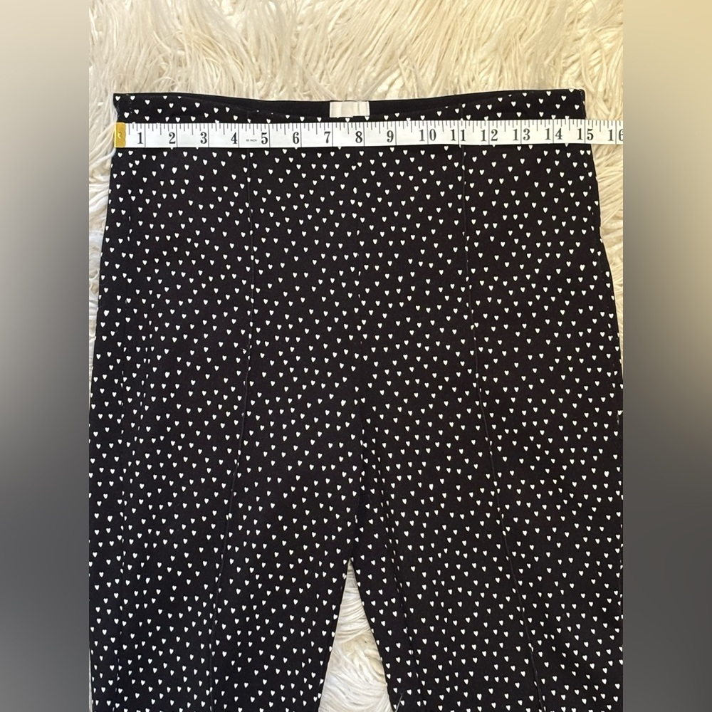 Maeve The Margot Black Pants with Heart Pattern Size S EUC - Picture 7 of 9